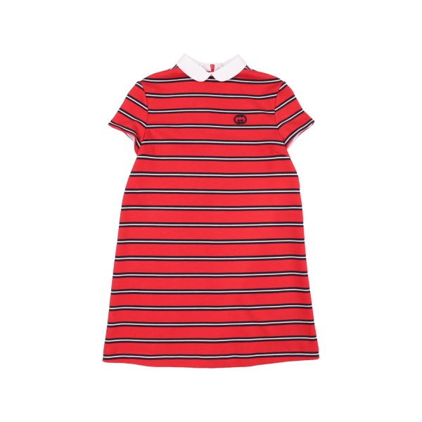 striped-pattern dress