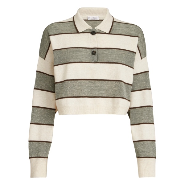 striped-pattern polo