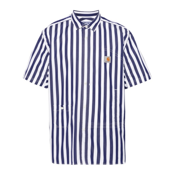 striped poplin shirt