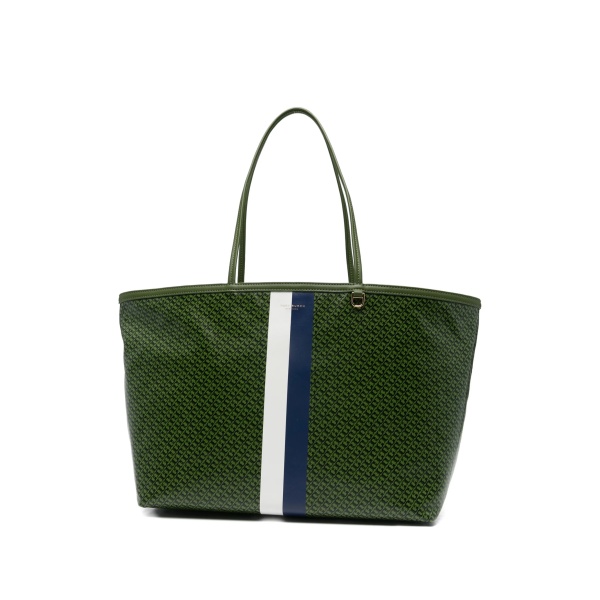 striped printed shoulder bag