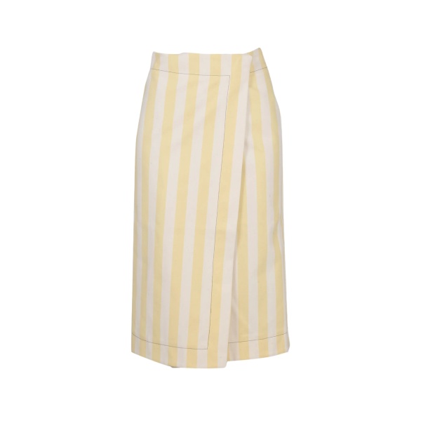 striped wrap skirt