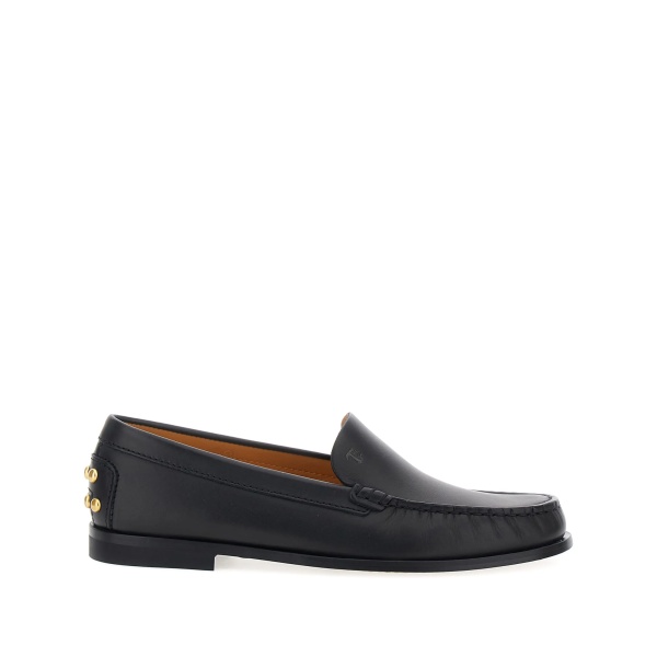 studded-embellishment loafers