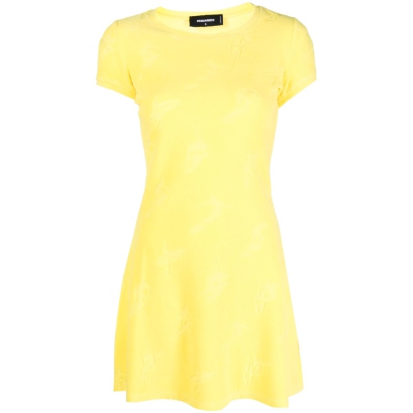 surfer-jacquard skater dress