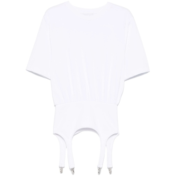 suspenders-detailed T-shirt