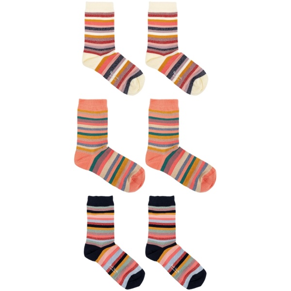 Swirl-pattern socks (pack of three)