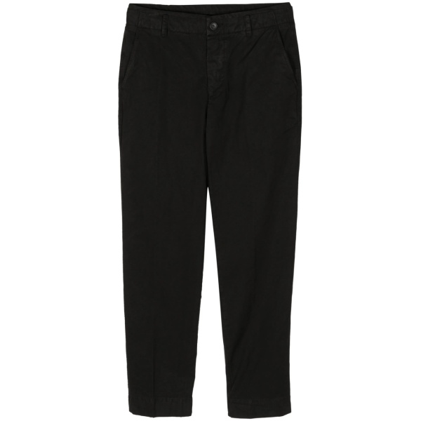 tapered-leg canvas trousers