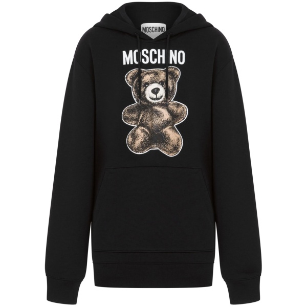 teddy bear-print hoodie