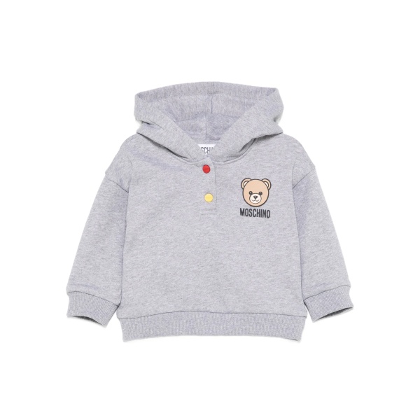 teddy-print hoodie