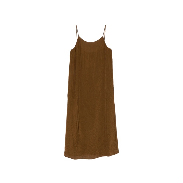 thin strap textured midi dress