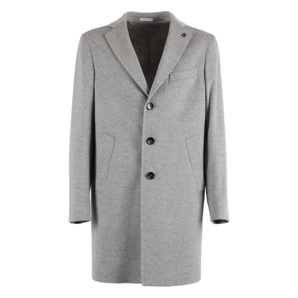 three-button wool coat