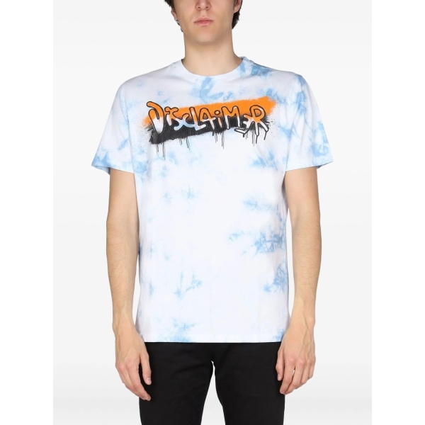 tie-dye graffiti-print T-shirt
