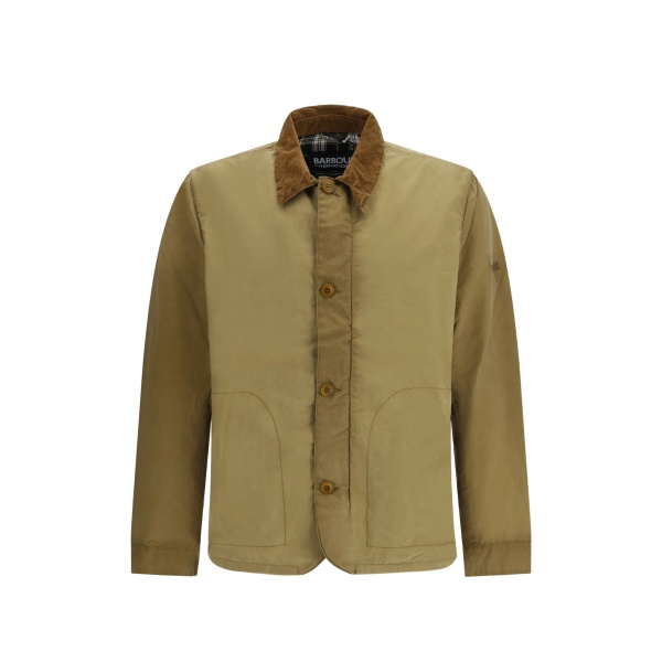 Troon corduroy-collar cotton jacket