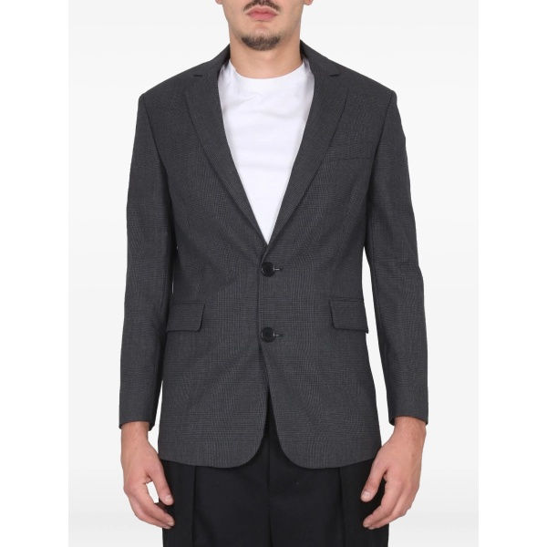 two-tone single-breasted blazer
