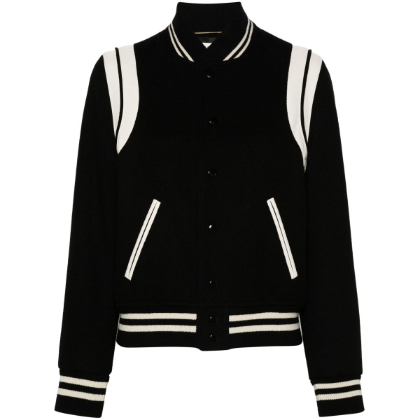 two-tone varsity jacket