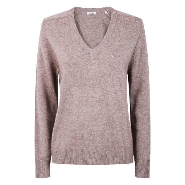 V-neck wool top