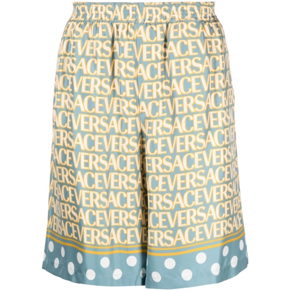 Versace Allover silk shorts