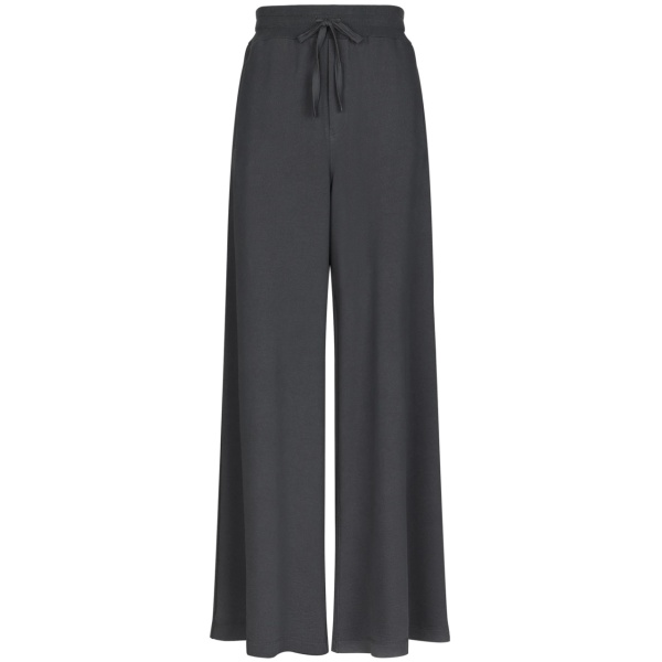 wide-leg cotton track pants