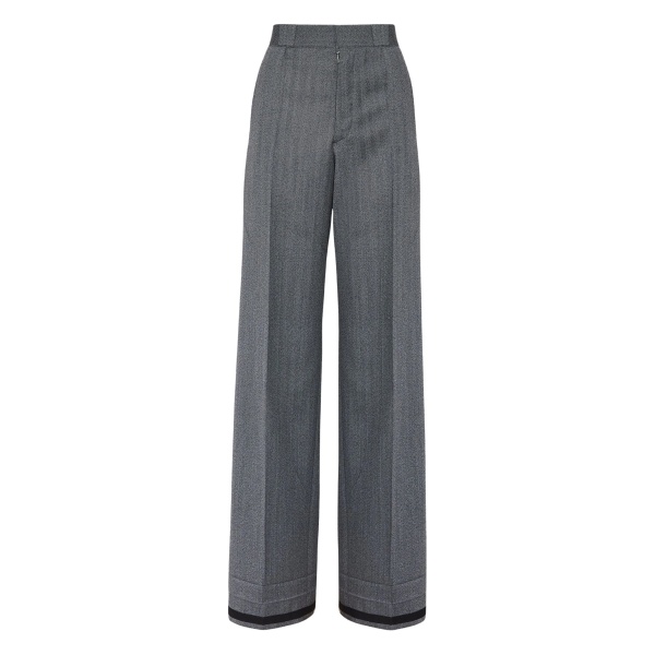 wide-leg tailored trousers
