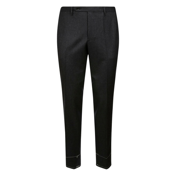 wool straight-leg trousers