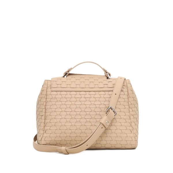 woven leather shoulder bag