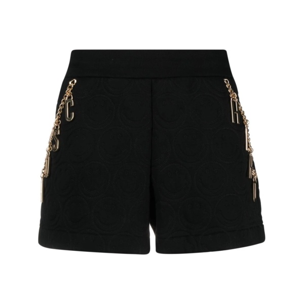 x Smiley fleece shorts