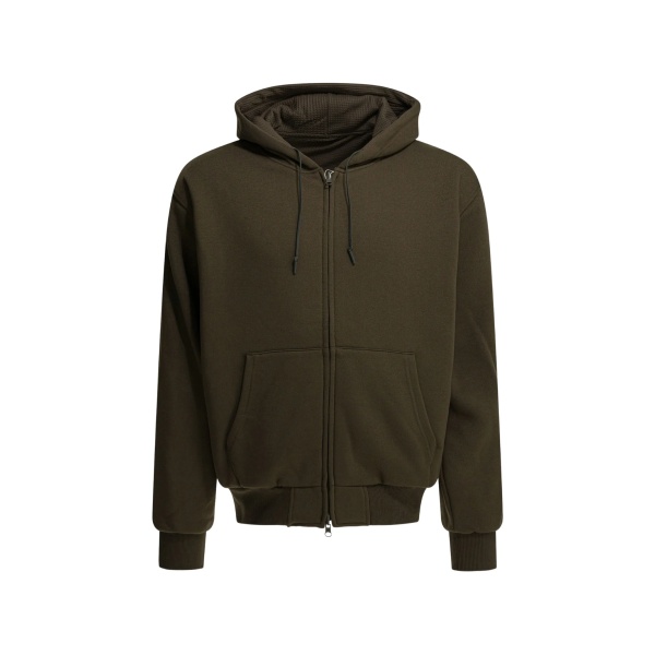 zip-fastening hoodie