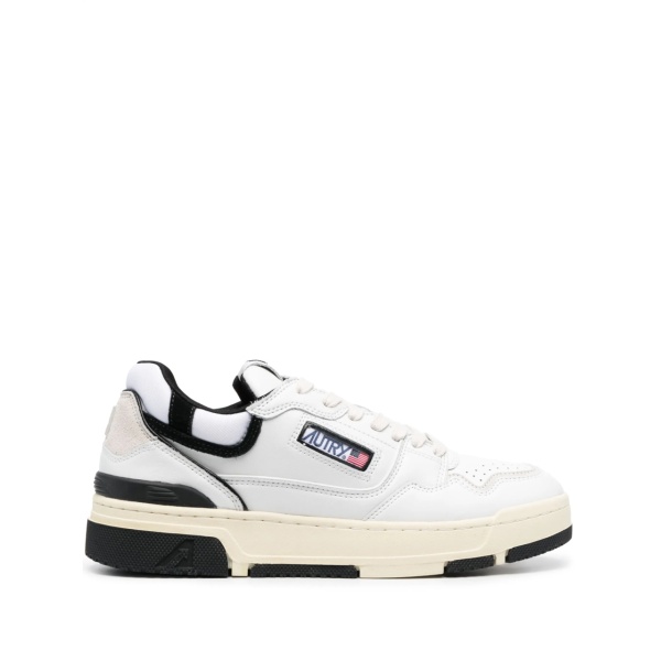 Action low-top leather sneakers