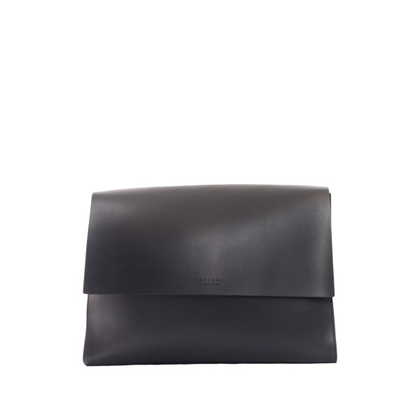 Alba leather messenger bag