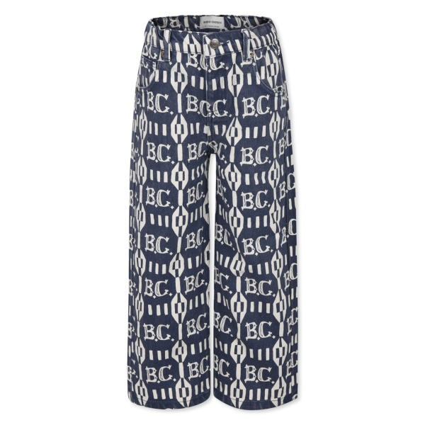 all-over logo-print jeans