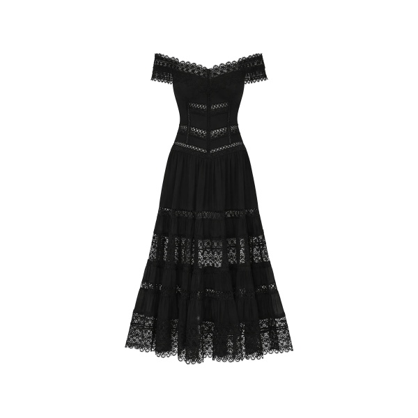 Amaira lace tiered dress