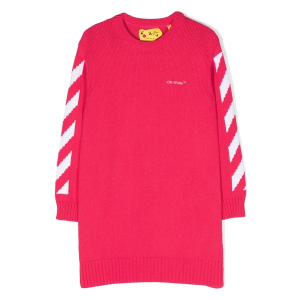 Arrows-print long-sleeved T-shirt dress