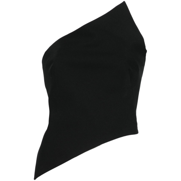 asymmetric strapless top