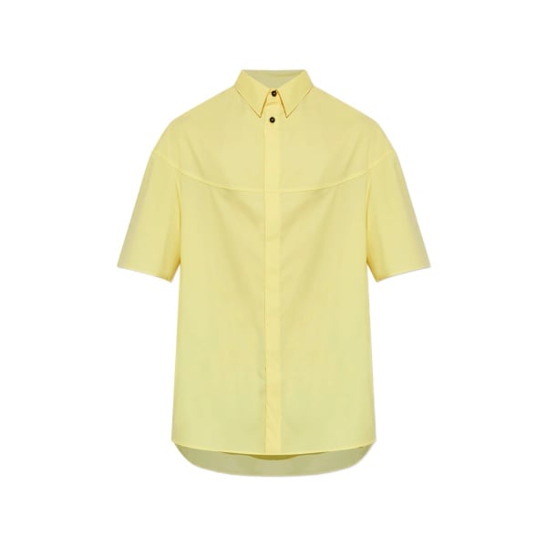 Atelier logo-embroidered-yoke shirt