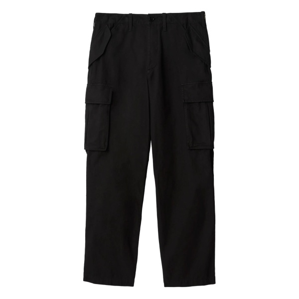 B-buckle check-trim cargo pants