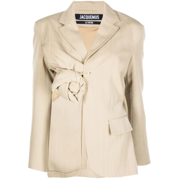 Baccala asymmetric cropped blazer