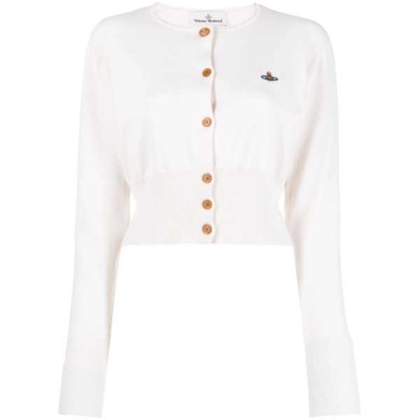 Bea Orb logo-embroidered cardigan