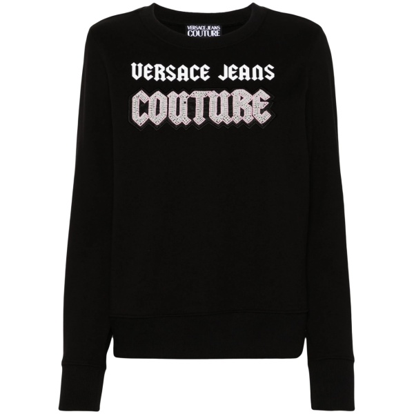 bead-embellished cotton sweatshirt