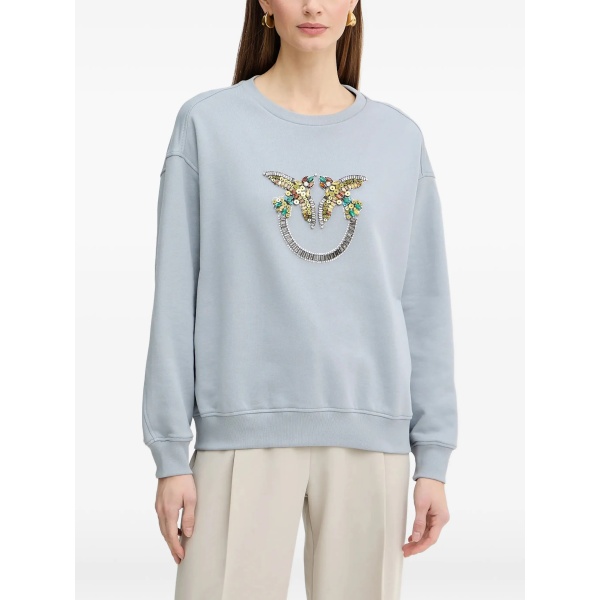 bead-embellished sweatshirt