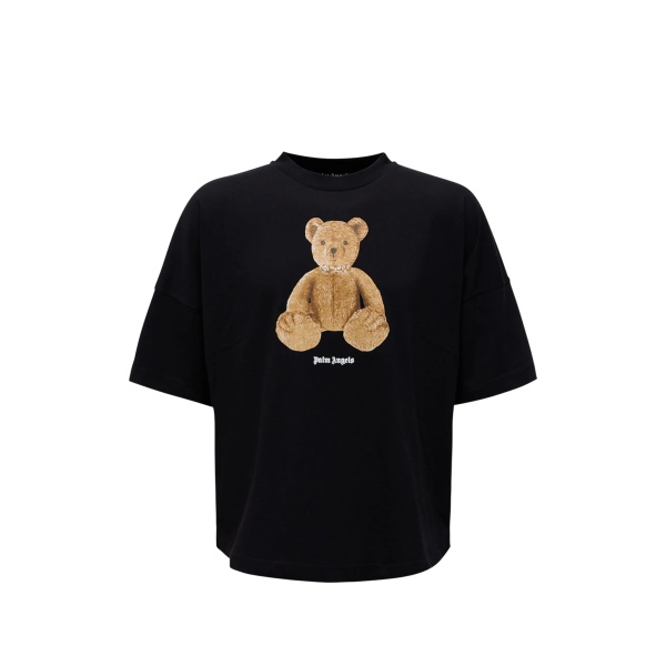 bear-print T-shirt
