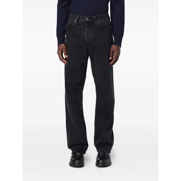 black washed jeans