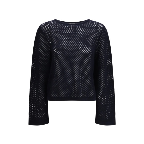boatneck knit sweater