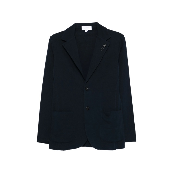 brooch knit blazer