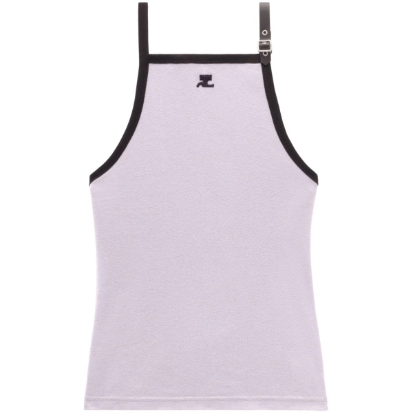 Buckle cotton tank top