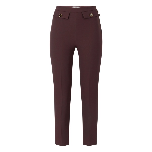 button-detailed trousers