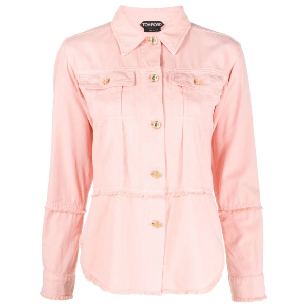 button-front denim shirt