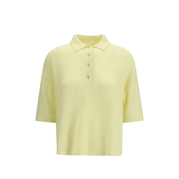 button short-sleeve knitwear