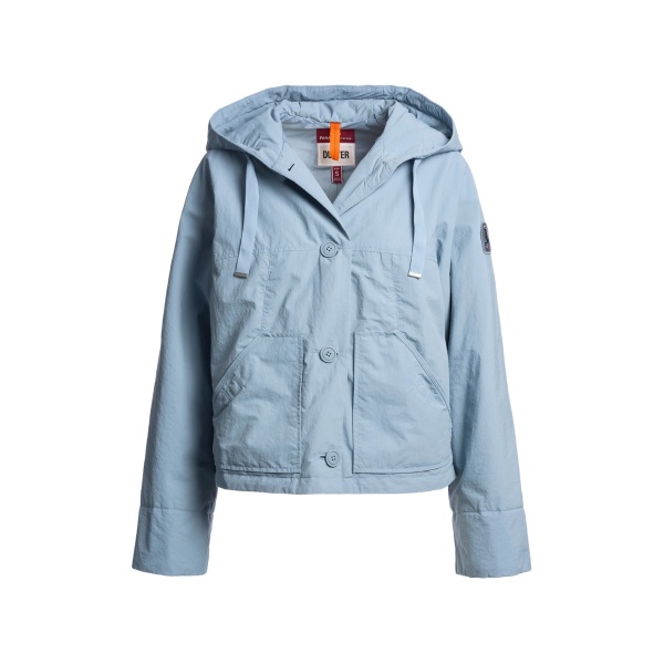 button-up hooded jacket
