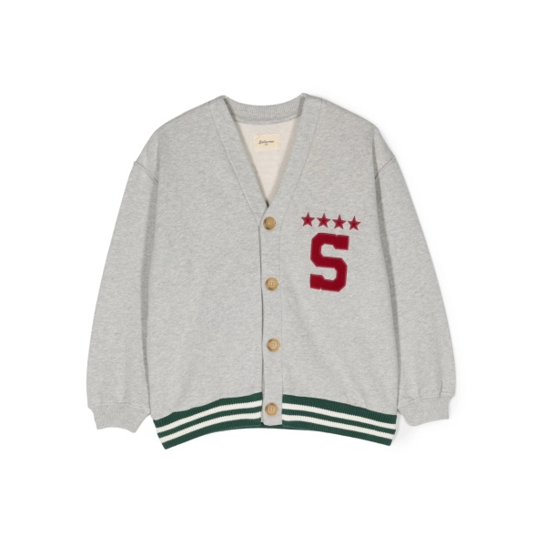 button-up organic cotton sweatshirt