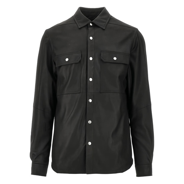 buttoned long-sleeve overshirt