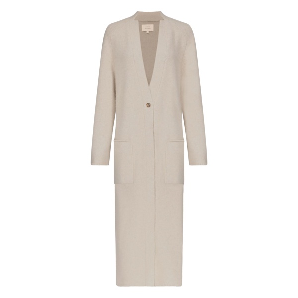 buttoned patch-pocket coat